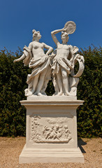 Obraz premium Allegory Fire (XVIII c.). Belvedere garden, Vienna, Austria