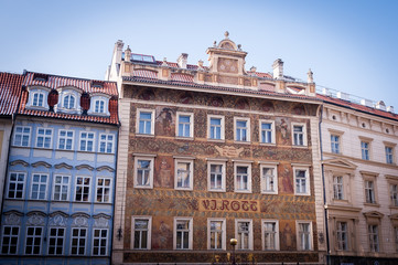 Fototapeta na wymiar Maisons de Prague