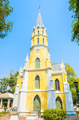 Wat Niwet Thammaprawat Temple Church in ayutthaya Thailand