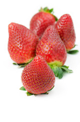 Strawberries, isolated on white background