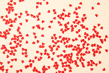 Red hearts background