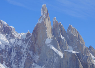 Cerro Torre-berg. Nationaal park Los Glaciares.