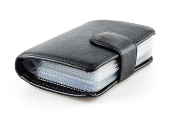 Card holder wallet isolated white background