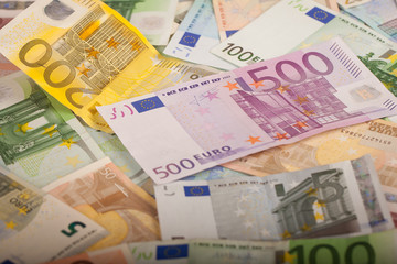 Obraz na płótnie Canvas Banknoty Euro