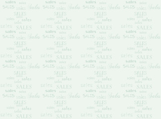 Sweet green sales background. Vector wallpaper.