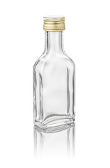 freigestellte Miniatur-Spirituosenflasche