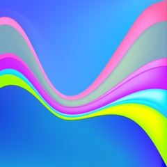 Fototapeta na wymiar waves on a blue background