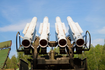 Fototapeta na wymiar Air defense missiles