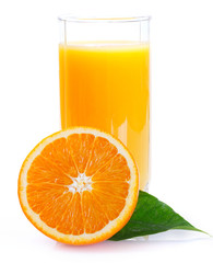 Fresh orange with juice