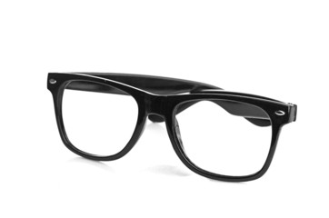 Fototapeta premium black glasses on a white background