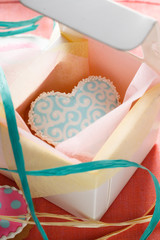 St. Valentine's cakes - Stock Image