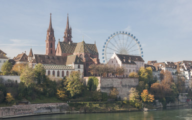 Basel, Altstadt, Münster, Kirche, Rhein, Rheinufer,