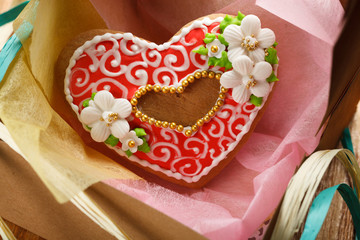 St. Valentine's cakes - Stock Image