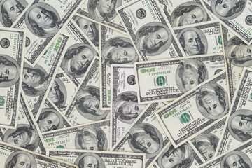 Hundreds of new Benjamin Franklin 100 dollar bills - 61403961