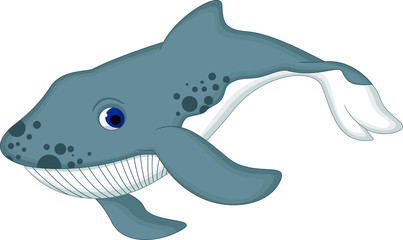 Obraz premium cute Whale cartoon