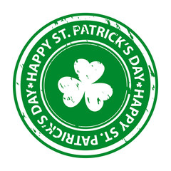 St. patrick's day rubber stamp