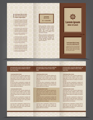 Threefold door business brochure template
