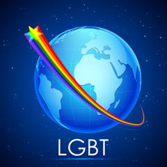 Naklejka premium LGBT Awarness Concept