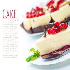 delicious piece of cheesecake