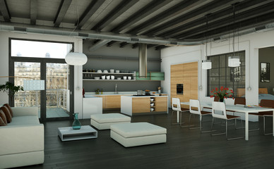 modernes Loft
