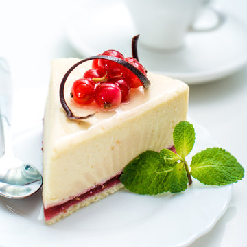 delicious piece of cheesecake