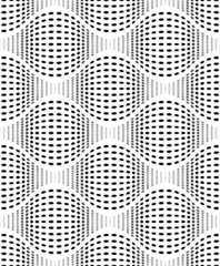 Iridescent Texture with Oval Dots, Vector Seamless Pattern