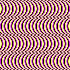 Moving Stripes Optical Illusion Abstract Vector Seamless Pattern