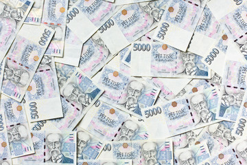 czech money background
