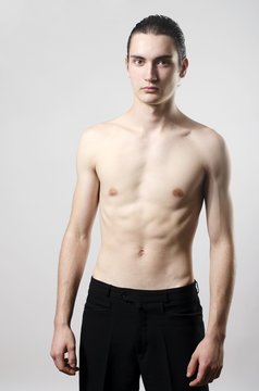 Young Man Slim Body Image & Photo (Free Trial)