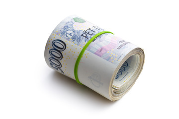 the roll of czech money