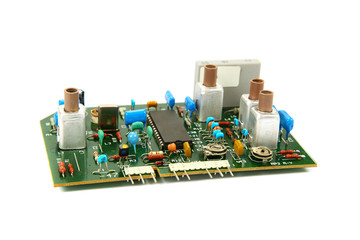Electric board isolated on a white background.