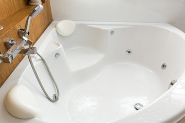 Modern house bathroom interior