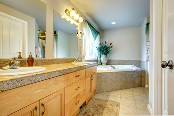 Beautiful bathroom with whirpool