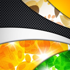 multi layered abstract background with the theme of autumn