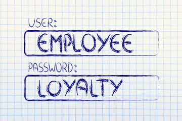 user Employee, password Loyalty