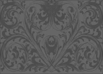Obraz premium ornamentaler Hintergrund auf grau