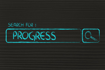 search engine bar, search for progress - obrazy, fototapety, plakaty