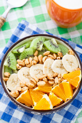 Granola with tropical fruits