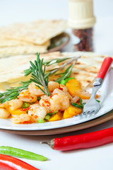 feurige Shrimps