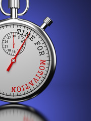 Time for Motivation Concept.