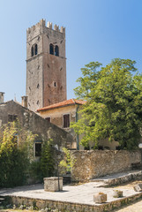 Fototapeta na wymiar Old bell tower in Motovun - 2