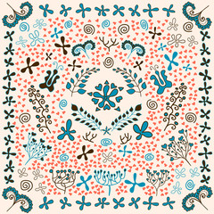 Seamless ornamental tile background