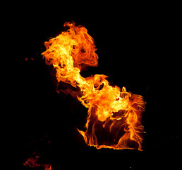 Obraz na płótnie Canvas fire flame 
