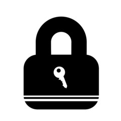 Clé dans un cadenas