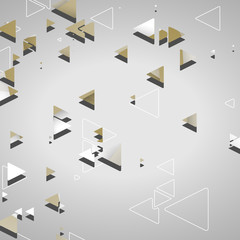 Abstract geometric shapes, dynamic illustration.