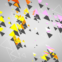 Abstract geometric shapes, dynamic illustration.