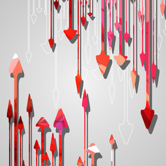 Arrow design background, dynamic illustration.