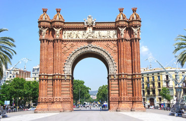 Fototapeta na wymiar Triumph Arch of Barcelona, ??Hiszpania