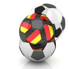 Obraz premium German soccer ball isolated white background