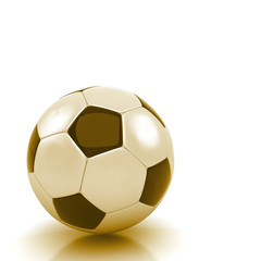 soccer ball isolated white background